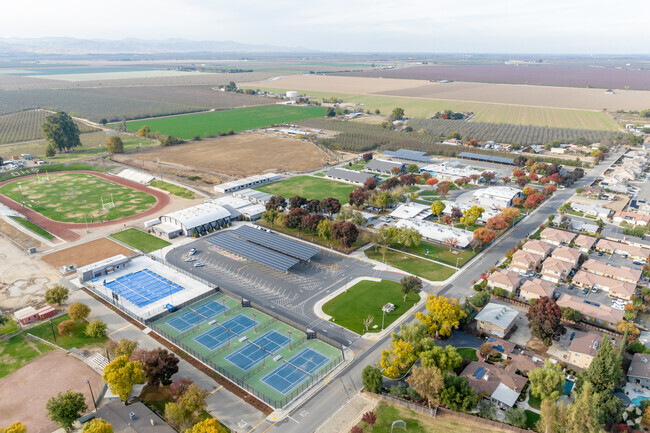 Orestimba High School is named from the word orestimba. which means meeting place in Yokuts.