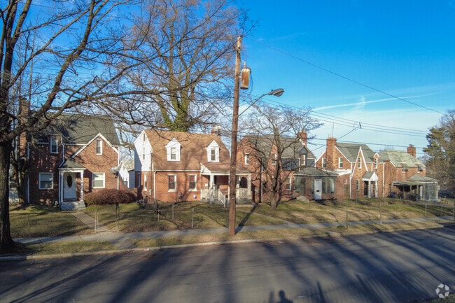 Brick facade homes in Langston