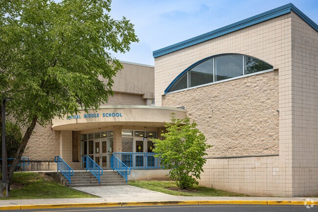 An alternate entrance to Central Middle School, Long Hill, NJ.