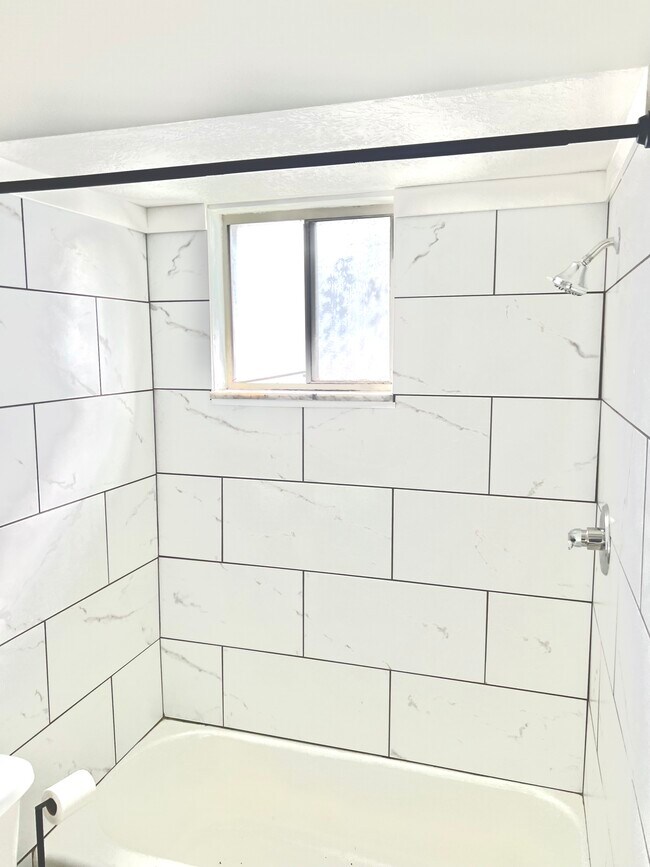 newly renovated full bath