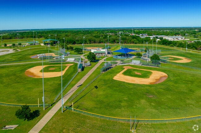 Del Valle athletes compete at Southeast Metropolitan Park which has four baseball fields for league sports.