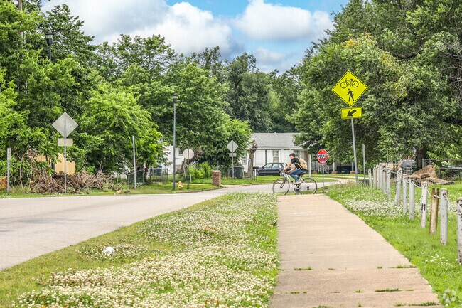 What Whitman sits on either side of the Osage Prarie Trail, which cuts along Hawthorne Park.