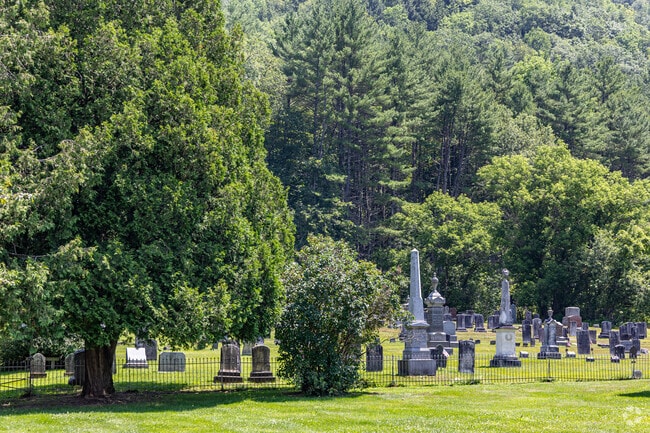 Cemeteries dot Thetford, Vermont, including this one behind the town center.