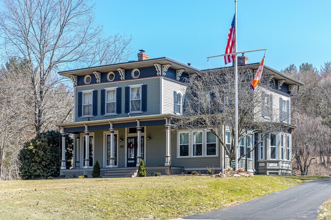 Avon has a variety of home styles including this American Foursquare.