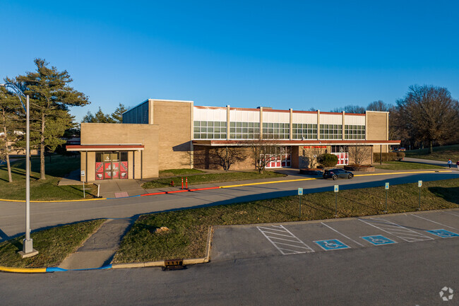There are separate building on the campus of Charleroi Area High School for gym and theater.
