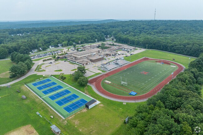 Montville High School is loved by it's students for it's athletic amenities.