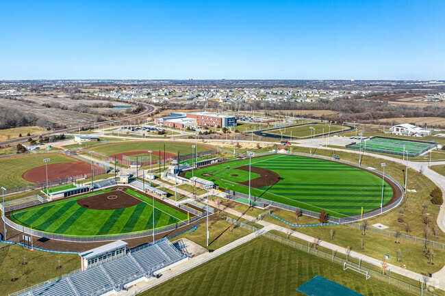 Aubry Bend Middle School has great sports facilities.
