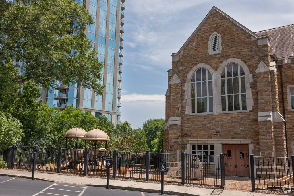Playground in front of The Cathedral Preschool