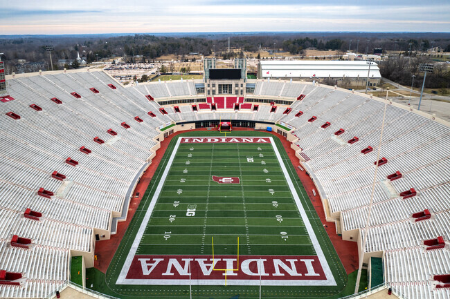 Watch the Hoosiers football team play at Memorial Stadium near Blue Ridge.