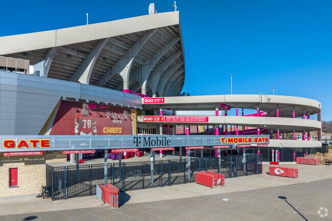 Chief fans rejoice at Arrowhead Stadium, located near Mill Creek.