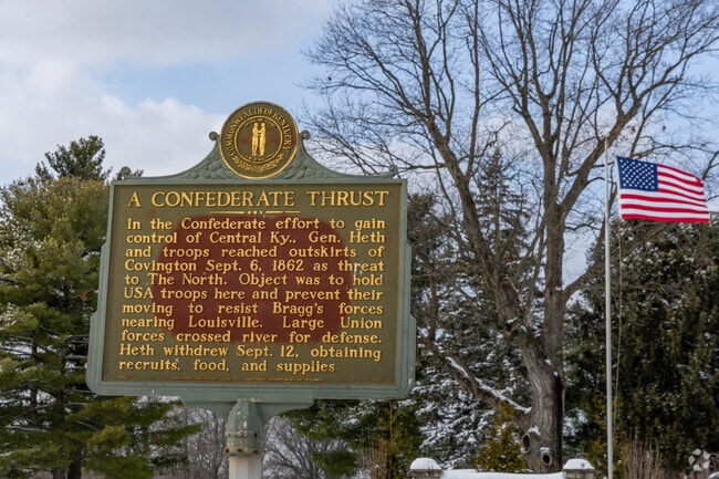 Fort Mitchell is a town with Civil War roots as shown on historical landmarks.