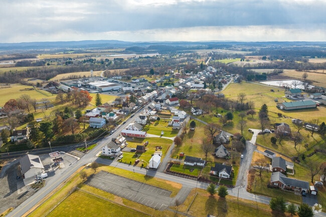 A bird's eye view of Upper Tulpehocken, where rural charm meets breathtaking landscapes.