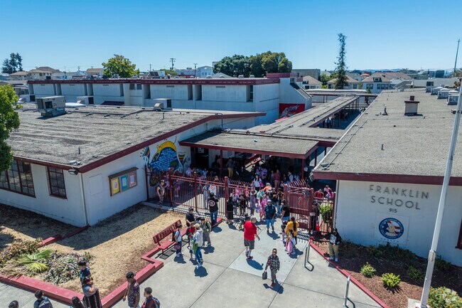 Franklin Elementary School is central to the Merritt neighborhood.