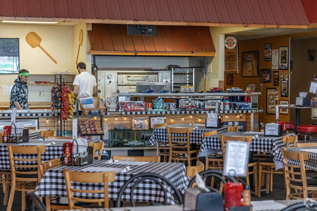 Grab a delicious meal at St. Marys Rick's Dough Boys.