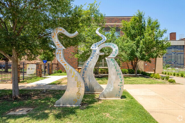 Unique art greets every student as they walk through the doors of Wilson Elementary.