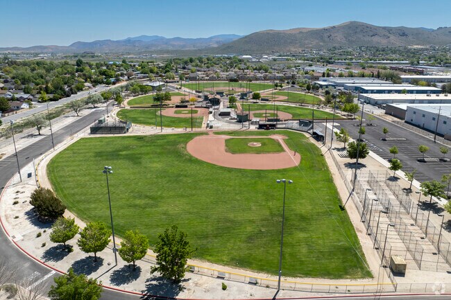 An aerial view of Governors Field.