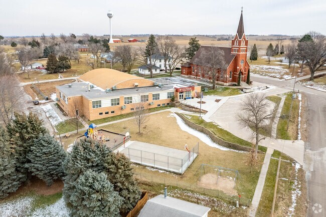 St John Nepomucene School is located on the south side of Weston.