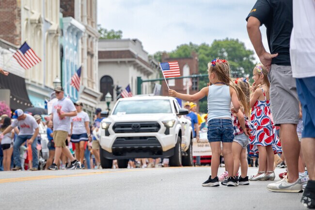 The Scott County 4th of July Parade usually has around 400 participants in Downtown Georgetown.