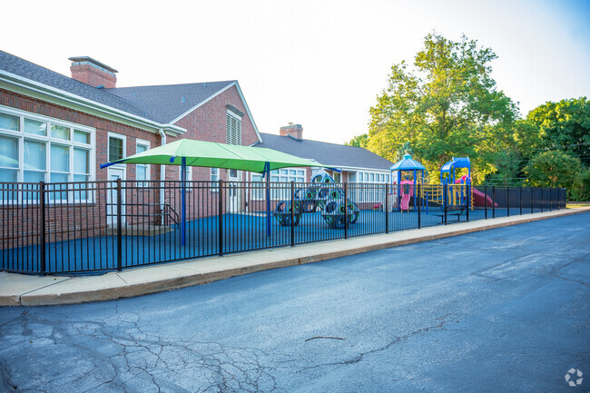 Students enjoy the playground during recess.