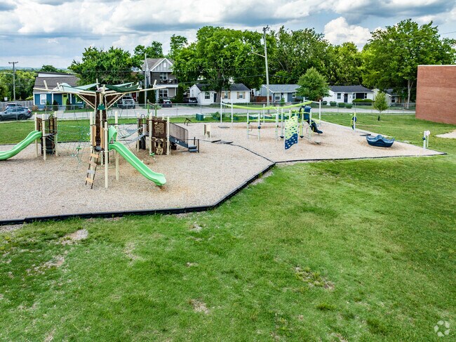 The playground to Inglewood Elementary in the East Nashville neighborhood.