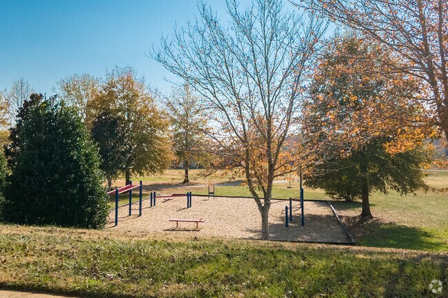 Children can enjoy a playground in Reedy Fork Area Elementary School.