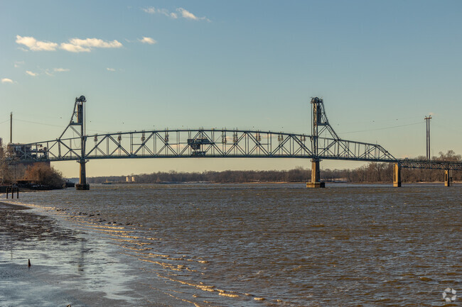 Enjoy breathtaking sunsets in New Yorkshire at the Burlington Riverfront Prominade.