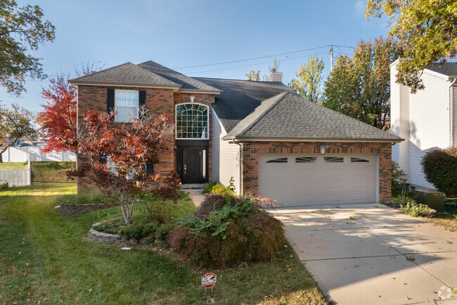 A newer neighborhood in Marlborough have traditional two-story homes.