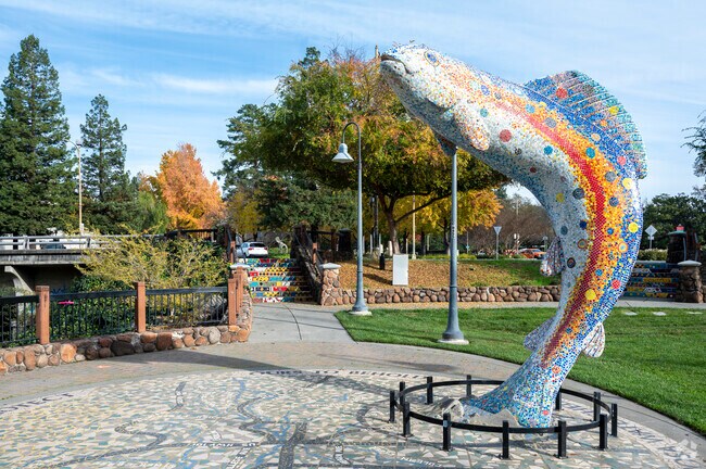 Prince Gateway Park has beautiful art all around in Santa Rosa.