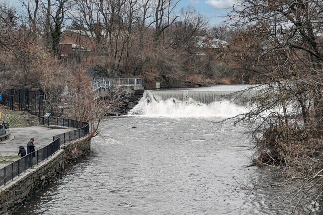 Enjoying a day in the West Farms community listening to the sites and sounds of the waterfalls.
