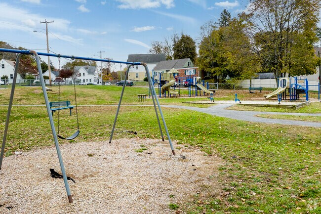 Triangle park is the local neighborhood option in the heart of Killingly St.