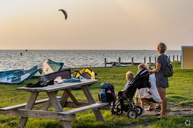 Rodanthe families enjoy watching the Tail-Wind Thursday event at Kitty Hawk Kites in Rodanthe.