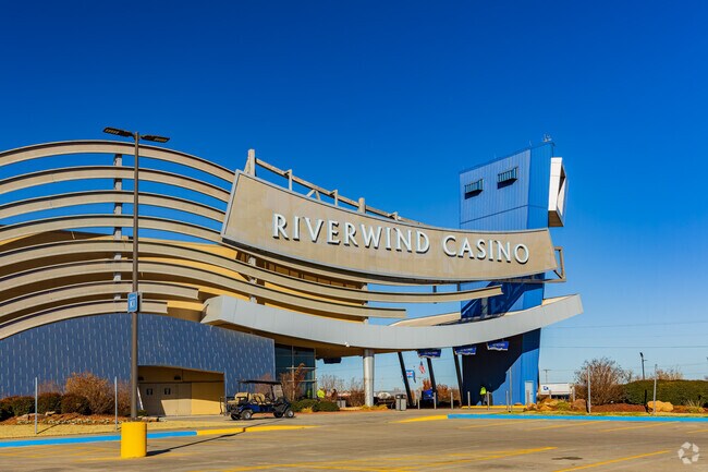 Riverwind Casino near Goldsby is a large and modern casino, offering multiple entertainments.