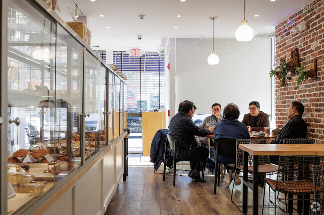 The newly reopened and remodeled Palisades Park Bakery in Palisades Park, NJ.