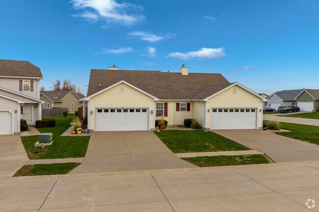Connected town homes are found in the south end Colona.