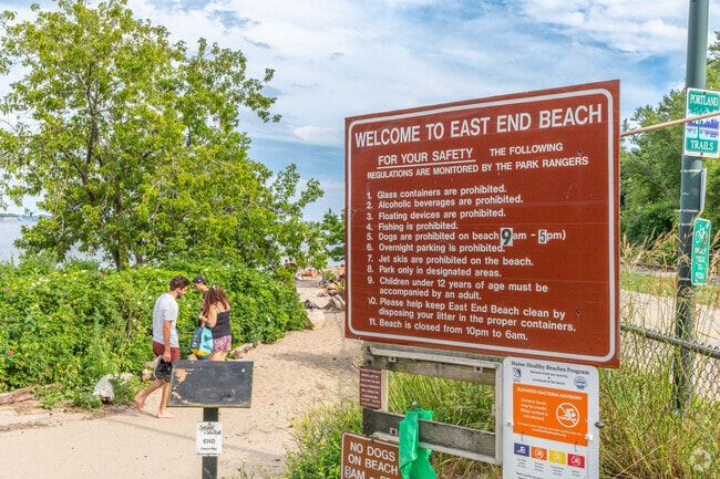 Soak up the sun at East End Beach in nearby Portland.