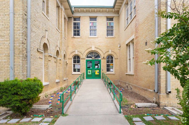 Entrance to higher education and growth at Andrew Briscoe Elementary.