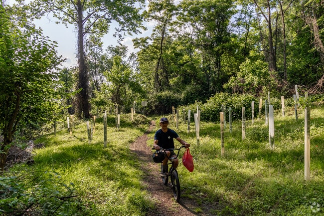 Hazelwood Greenway is a great place to ride your bike or take a walk through nature.