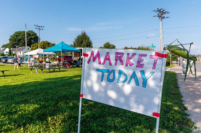 Don't miss the sign at the Camillus Farmer's Market.