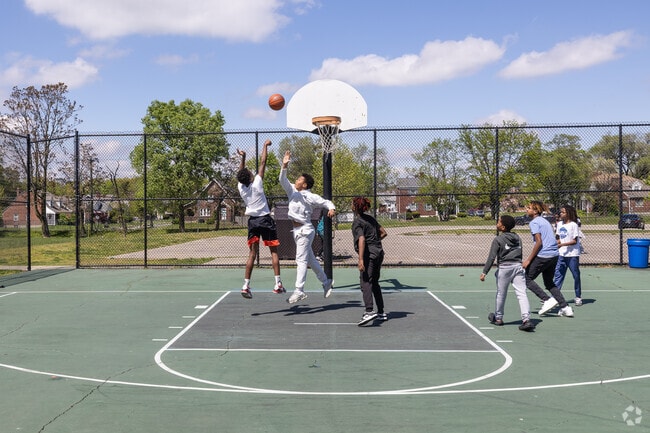 These guys enjoy a pick up game at the Hartwell Rec Center.