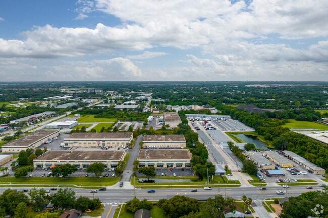 Aerial view of The Vine Christian Academy in North Kissimmee