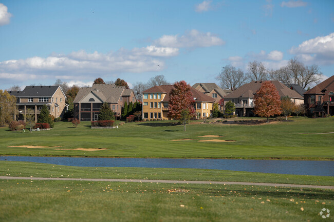 Homes line the course at Cherry Blossom Golf Course in Southeast Scott County.