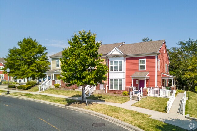Newly built townhomes comprised most of the Orchard Ridge neighborhood.