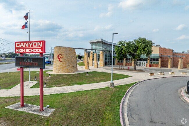 Canyon High School in New Braunfels offers a great educational and sporting atmosphere.