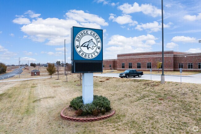 Bridge Creek Intermediate is on the same campus as the Bridge Creek High School.
