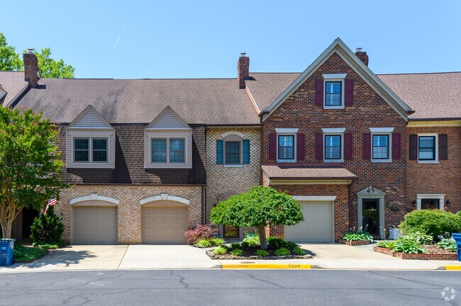 Townhouses are situated right next to one another in Landmark/Van Dorn.