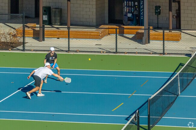 University of Arkansas students enjoy using the UREC Tennis Center.