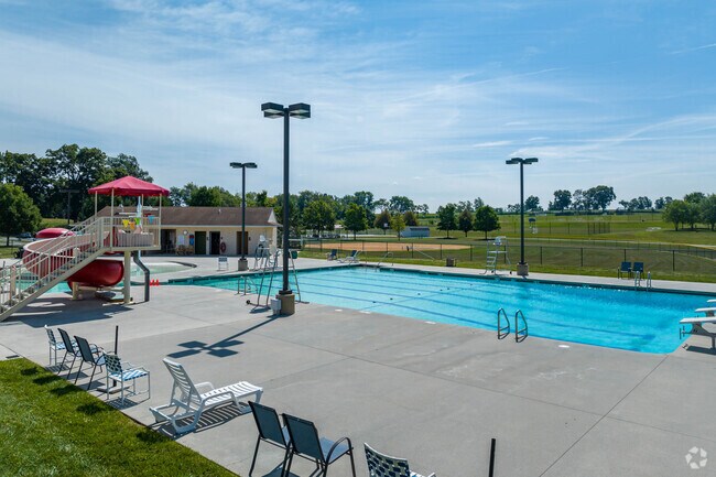 Lampeter locals cool off at the pool at Village Park in Lampeter.