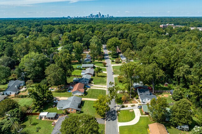 The Oak Forest neighborhood is located just south of Uptown Charlotte.