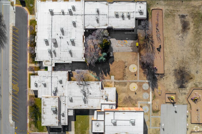 Here is a top down view of West Elementary School.