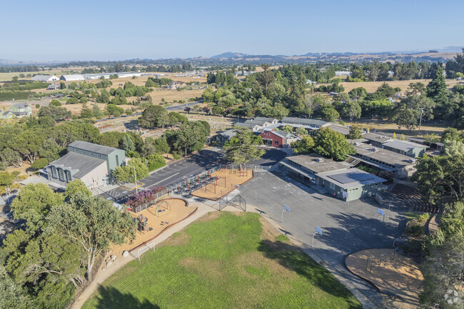 Liberty Elementary School is the hub of the community, where families meet neighbors.